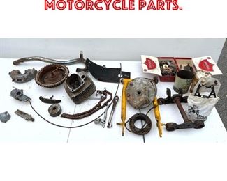 Lot 473 Lot Vintage Motorcycle Parts. 