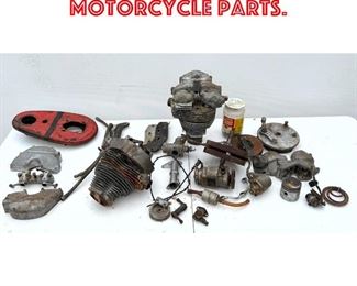 Lot 474 Lot Vintage Motorcycle Parts. 