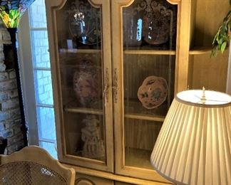 French Provincial china cabinet