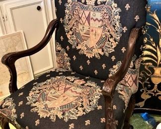 Upholstered arm chair