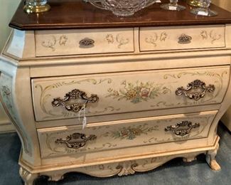 Outstanding white French Provincial  4-drawer chest