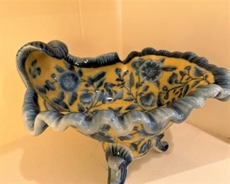 Yellow and blue bowl