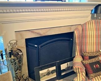 "Portable" fireplace .  .  .  can be put in an room