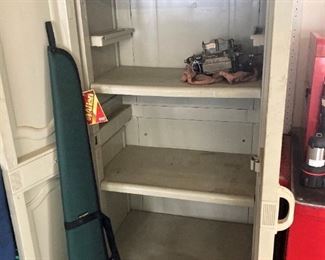 Storage cabinet with front double doors