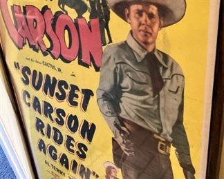 "Sunset Carson Rides Again"