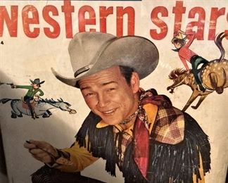 Some of the many pieces of Roy Rogers memorabilia 