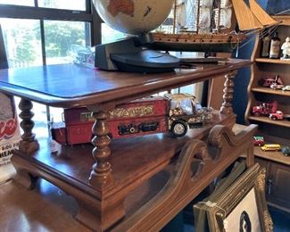 Coffee table; old Texaco truck