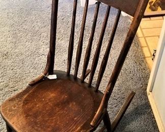 Antique child's rocking chair