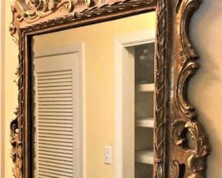 Gold wall mirror