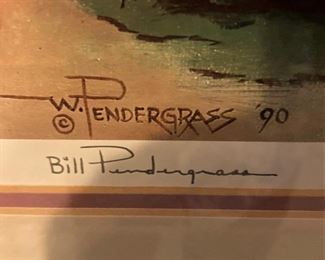 Signed by W. "Bill" Pendergrass - 1990