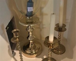 Brass candle sticks