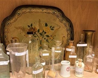 Collection of old bottles