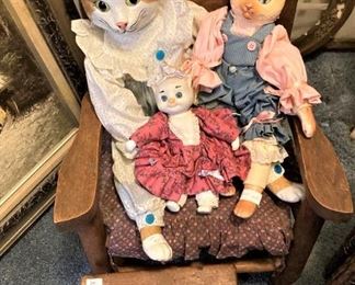 Another child's rocker; kitty cats