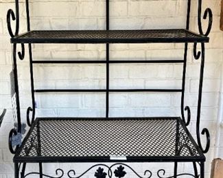 Black baker's rack