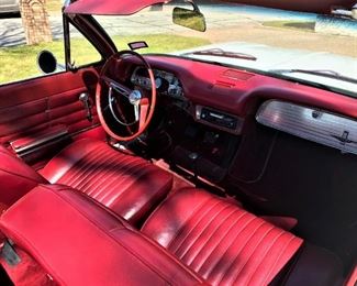 Don't forget to check out the 1963 white Corvair convertible with red interior!