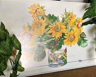 This sunflower art  will brighten your day!
