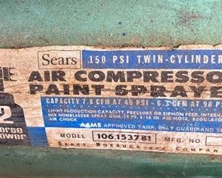 Sears air compressor
