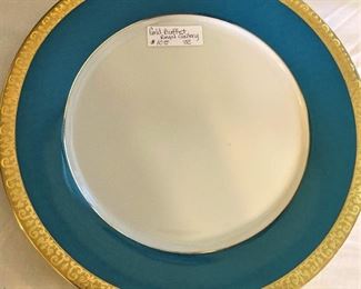 "Gold Buffet"  plates - by Royal Gallery