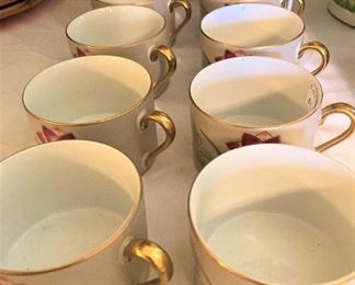 "Cloisonné Lotus"  mugs by Fitz & Floyd