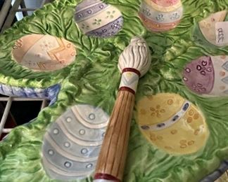 Easter deviled egg plate
