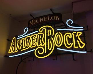 Michelob Amberbock neon bar sign 