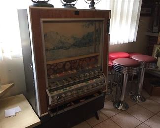 Vintage 1970s 1980s cigarette vending machine