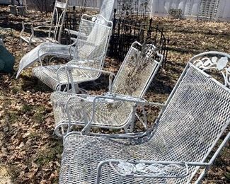 Vintage Iron Patio Chairs