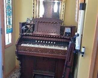 1800's Antique Victorian Organ by Chicago Cottage Organ Company, Acquired by St. Michaels Church in Suttons Bay 