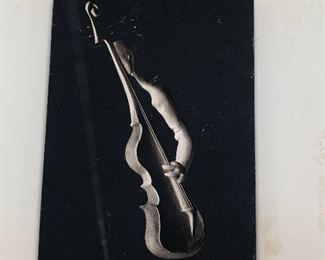 1957 Hans Richter Plaster Wall Plaques Jazz Bass Music Musicians Reverse Negative Relief Sculptures Cello