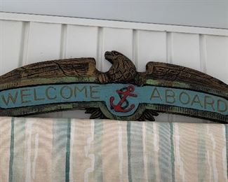 Welcome Aboard Sign