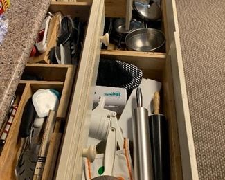 Kitchen Cabinets and drawers loaded