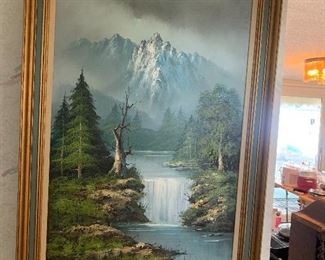 The Mountains of Switzerland, H. Durris Oil on canvas 24" x 36"