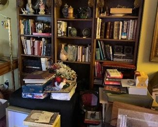 Bookcases throughout the home. Many books