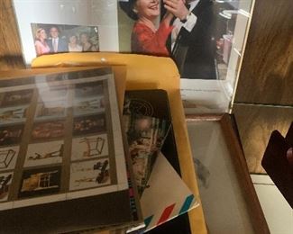 President Bush autographed photos letters
