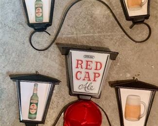 Brew mania Beer Sign Collection including Red Cap Ale 