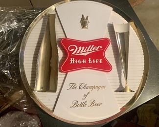 Brew mania Beer Sign Collection including Miller High Life Sign