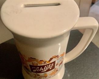 Brew mania Beer Sign Collection including Schlitz Beer Mug Bank