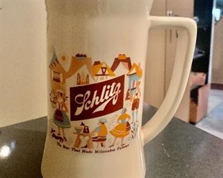 Brew mania Beer Sign Collection including Schlitz Beer Mug Bank