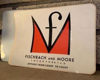 Vintage Fischbach and Moore Sticker Memorabilia 