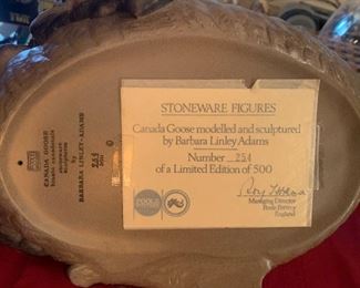 Barbara Linley Adams Canada Goose Sculpture Number 254 of Limited Edition of 500 