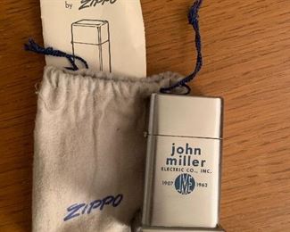 Lighter Collection including Porsche, Zippo,, John Miller Electric Company