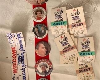 1984 President Ronald Reagan Pins election