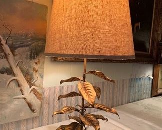 Vintage Marbro Mid Century Leaf Lamp!
