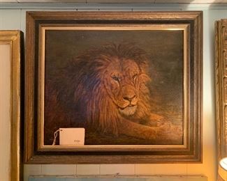 Circa 1820 The Lion, English Oil Painting 