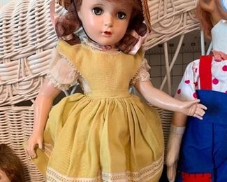 Antique Dolls including this Madame Alexander Margaret O'Brien 