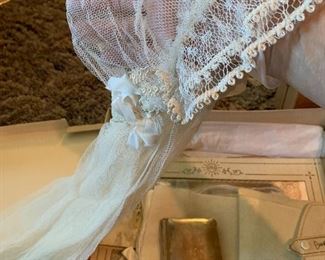 Vintage 1930's First Communion Lace Headpiece 