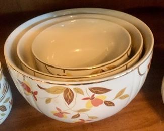 Vintage Hall Superior Autumn Leaf  Serving Bowls