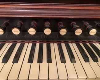 Antique Victorian Organ by Chicago Cottage Organ Company, suttons bay st. michaels church organ
