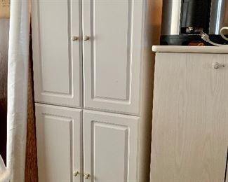 White Storage Cabinets (total of 7 available)