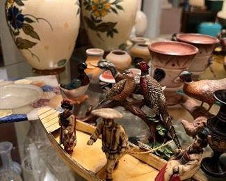 Vintage Celluloid Japanese Boat with Figures